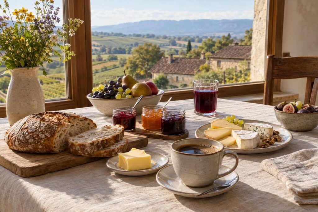 Table de petit-déjeuner